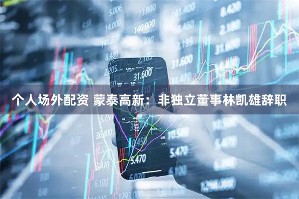 个人场外配资 蒙泰高新：非独立董事林凯雄辞职